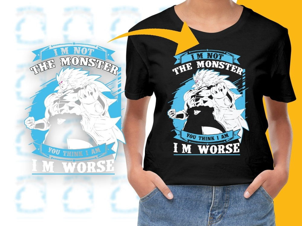 Dragon Ball Z Broly The Monster I'm Worse PNG File - Teepew