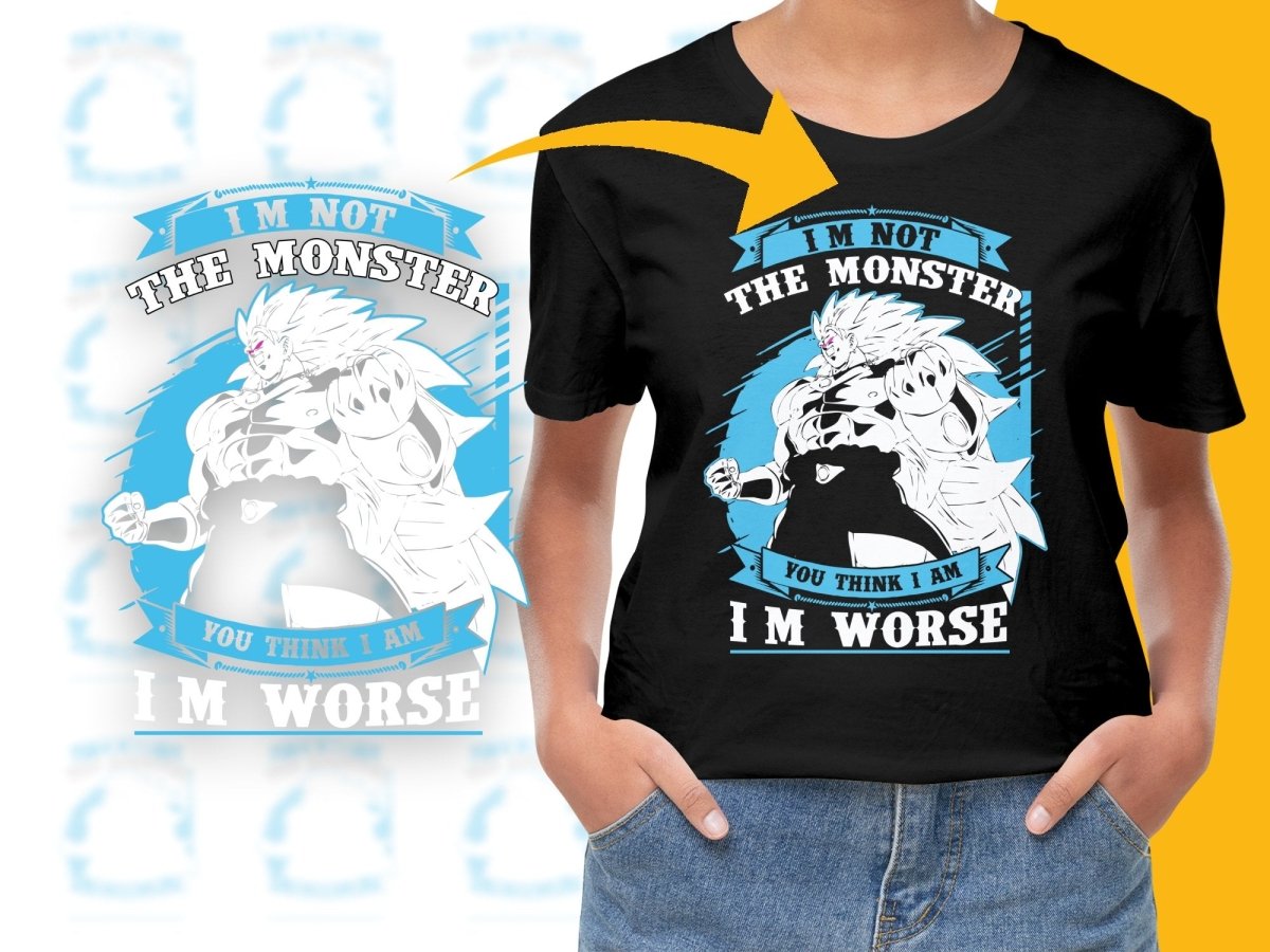 Dragon Ball Z Broly The Monster I'm Worse PNG File - Teepew