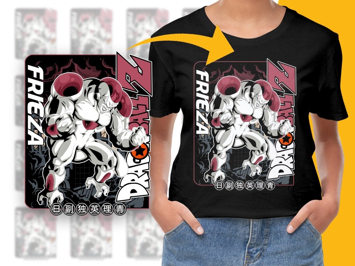 Dragon Ball Z Frieza Anime Graphic Design PNG File - Teepew