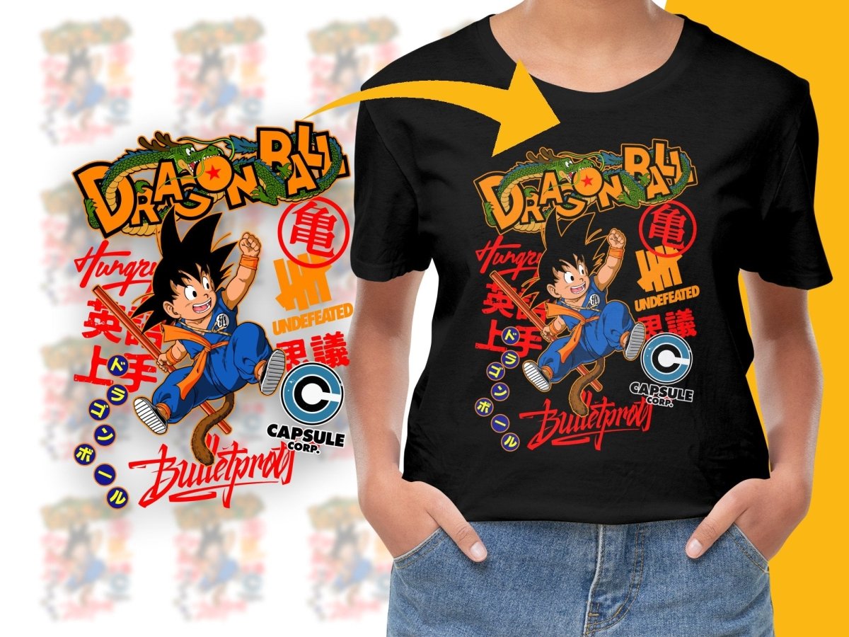 Dragon Ball Z Goku Action Design Graphic PNG File - Teepew