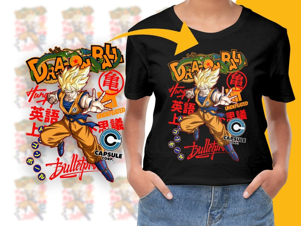 Dragon Ball Z Goku Capsule Corp. Brand PNG File - Teepew