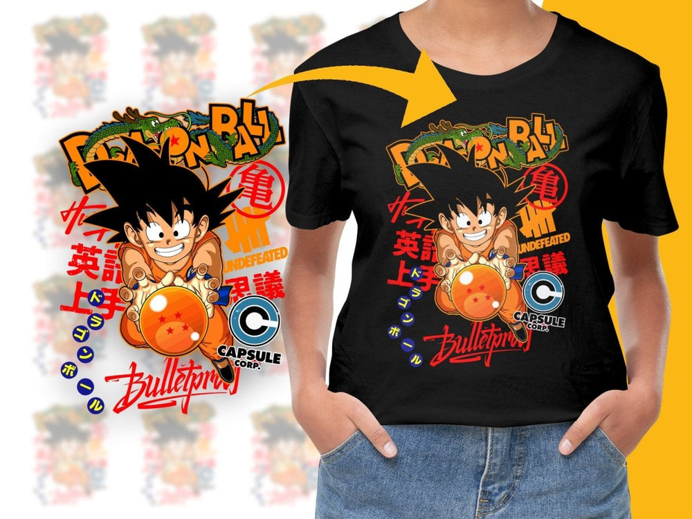 Dragon Ball Z Goku Capsule Corp Logo Graphic PNG File - Teepew