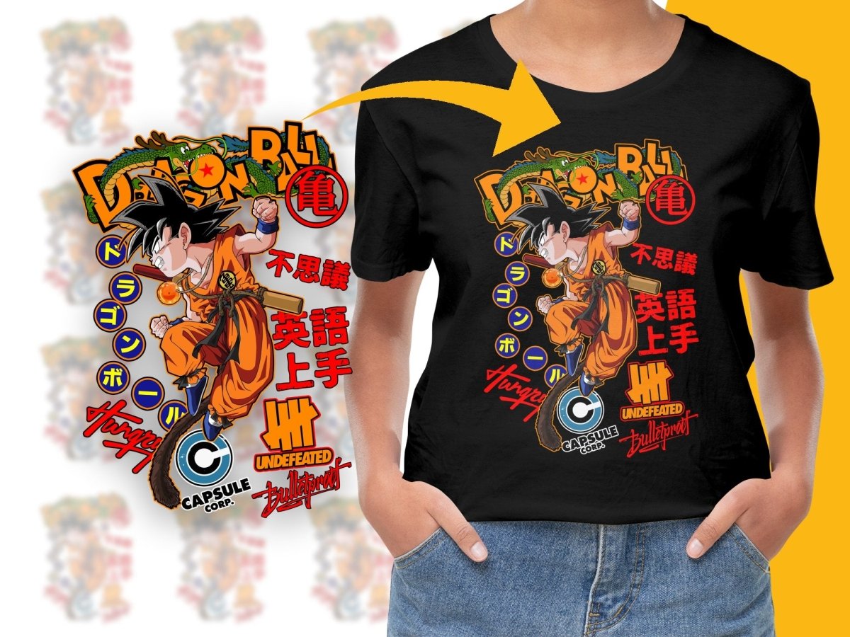 Dragon Ball Z Goku Fighting Graphic PNG File - Teepew