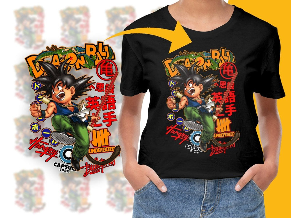 Dragon Ball Z Kid Goku Action Packed Graphic PNG File - Teepew