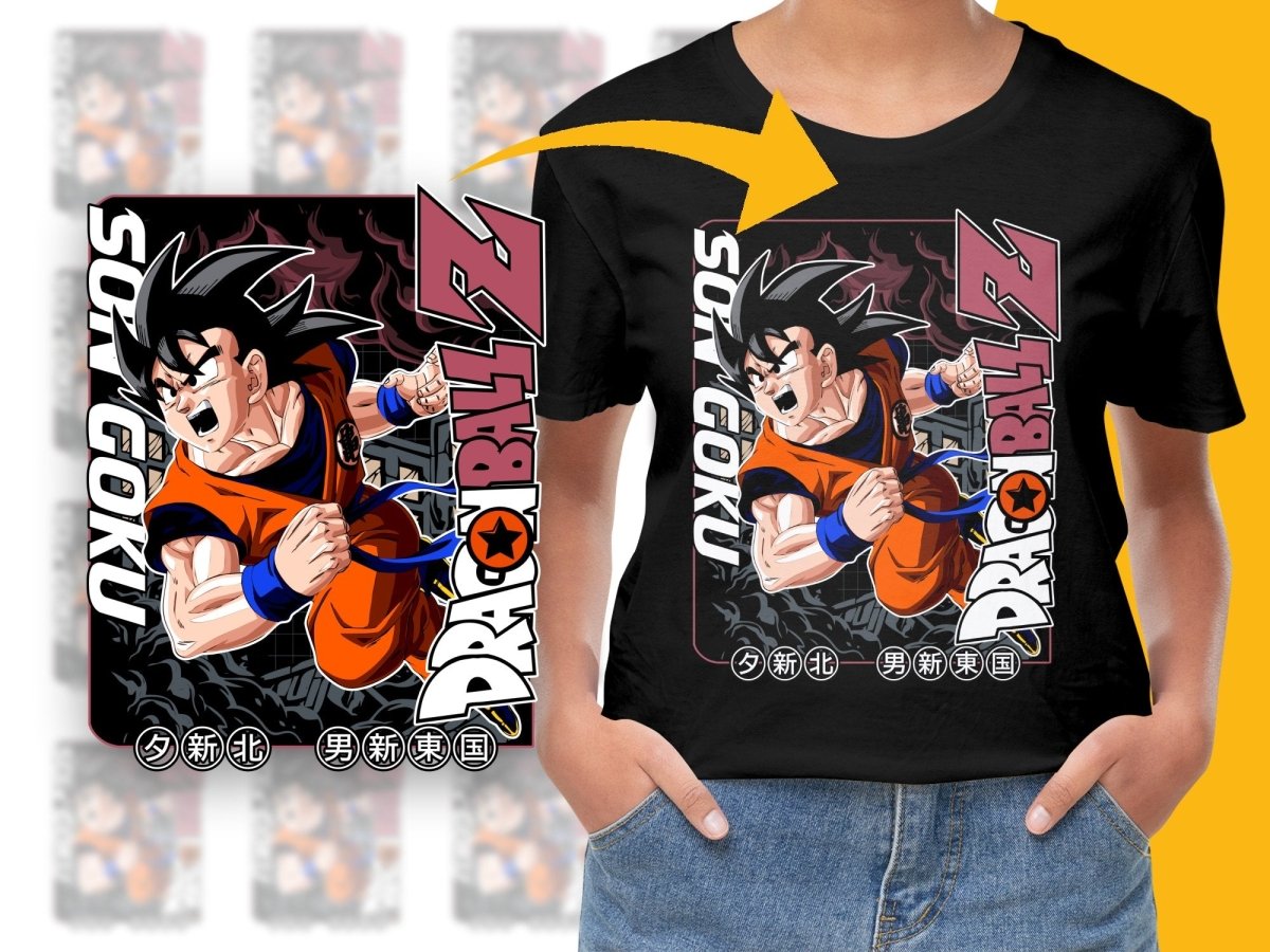 Dragon Ball Z Son Goku Anime Graphic PNG File - Teepew