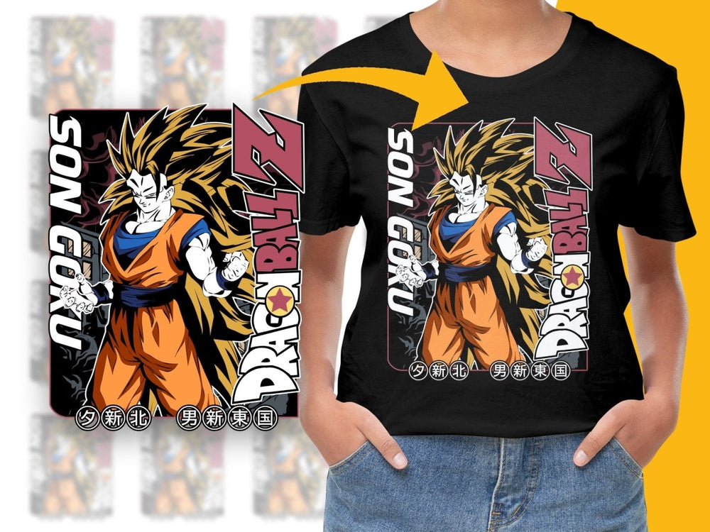 Dragon Ball Z Son Goku Character Graphic PNG File - Teepew