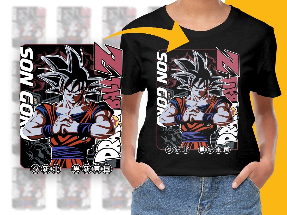 Dragon Ball Z Son Goku Graphic Anime PNG File - Teepew
