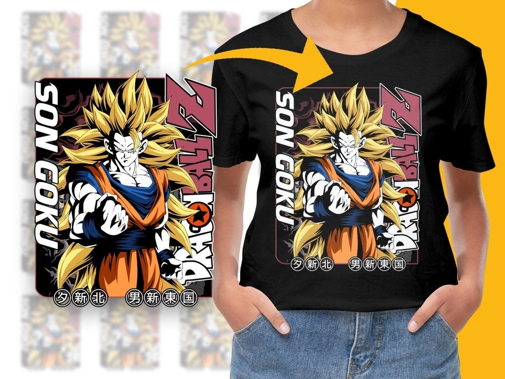 Dragon Ball Z Super Saiyan Son Goku Graphic PNG File - Teepew