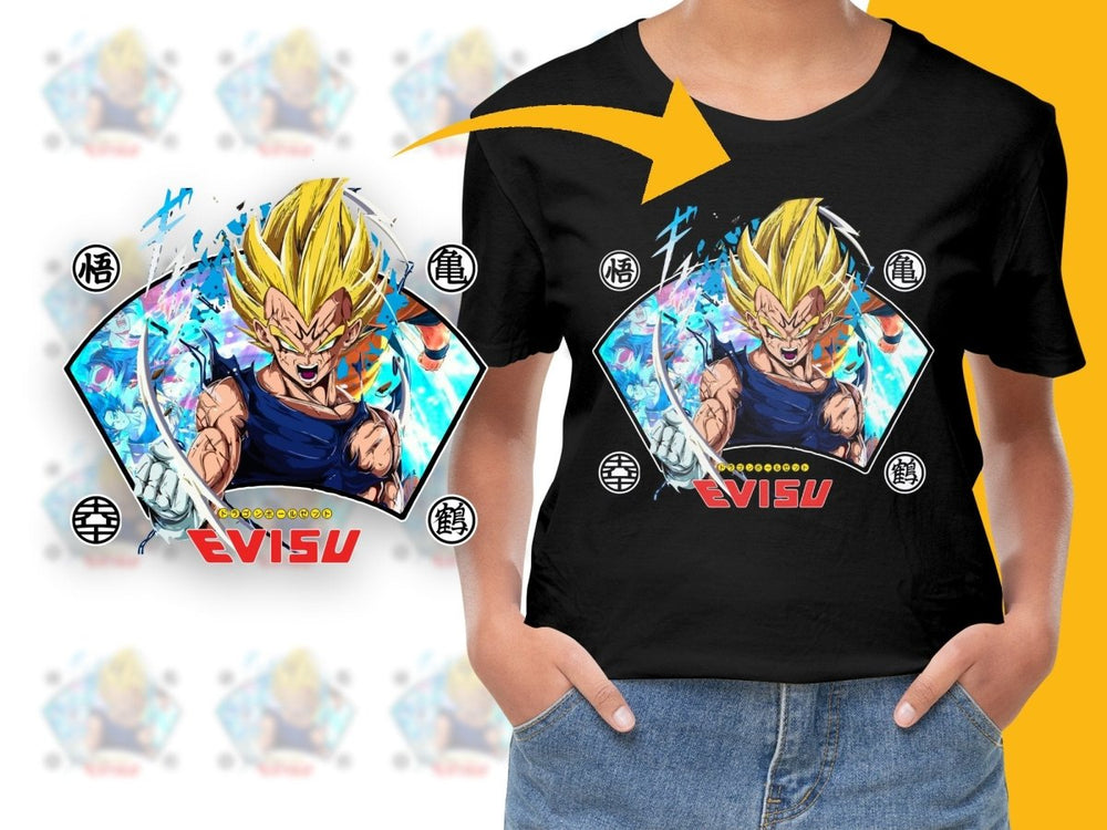 Dragon Ball Z Super Saiyan Vegeta Graphic PNG File - Teepew