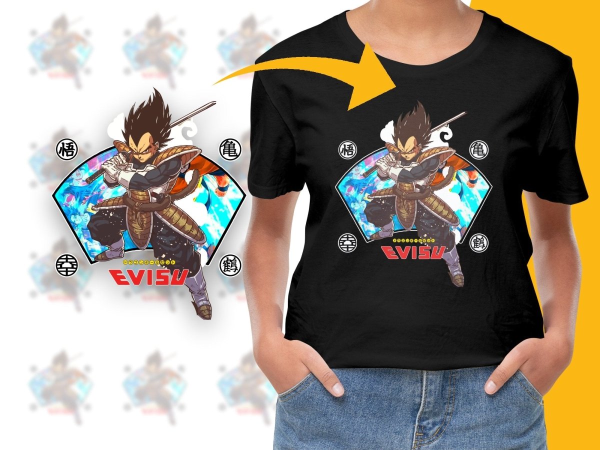 Dragon Ball Z Vegeta and Goku Street wear Brand Collaboration PNG File - Teepew