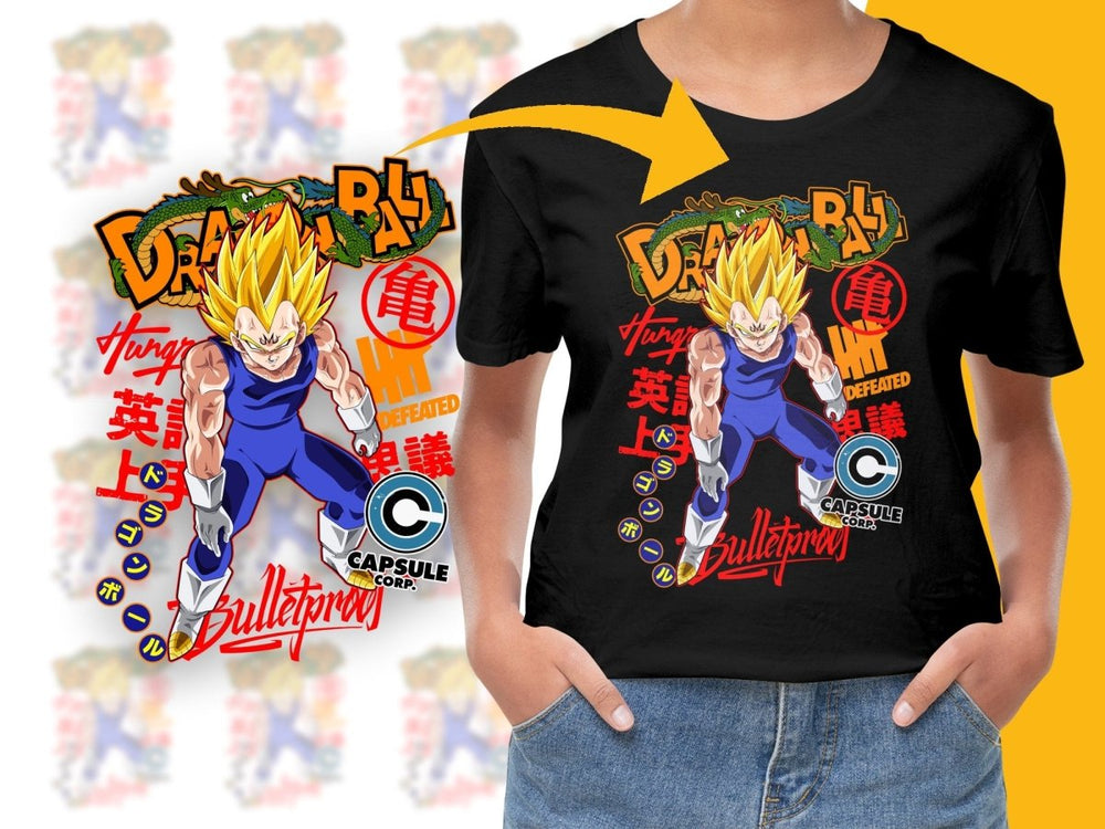Dragon Ball Z Vegeta Bulletproof Capsule PNG File - Teepew