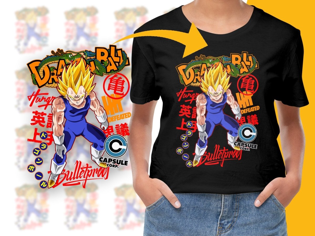 Dragon Ball Z Vegeta Bulletproof Capsule PNG File - Teepew