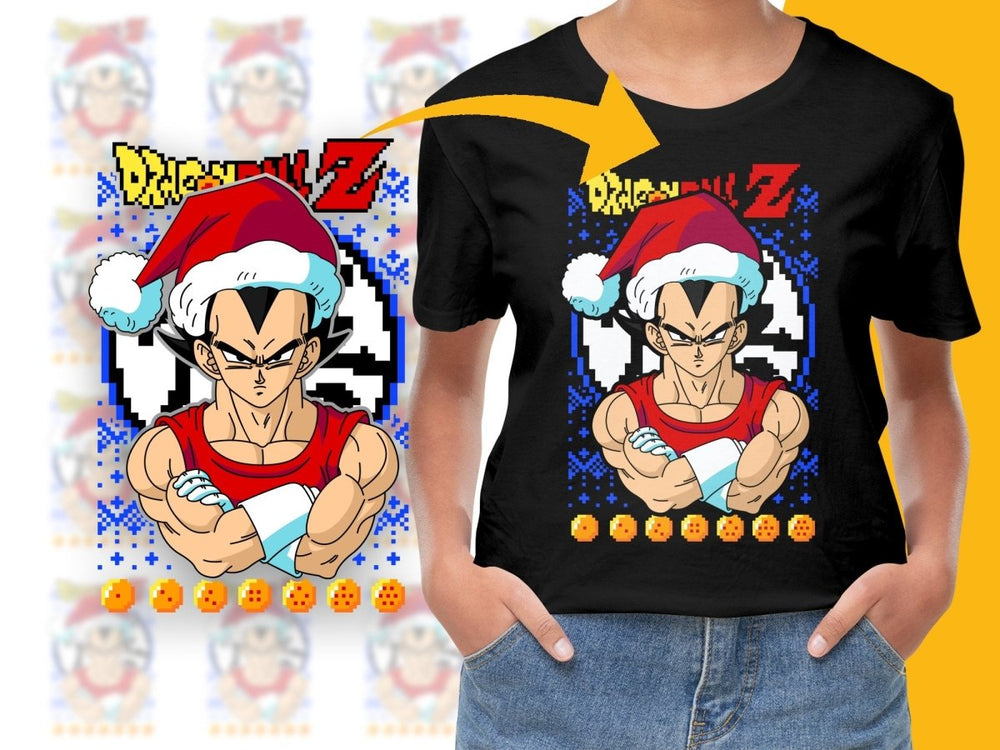 Dragon Ball Z Vegeta Christmas Santa Hat PNG File - Teepew