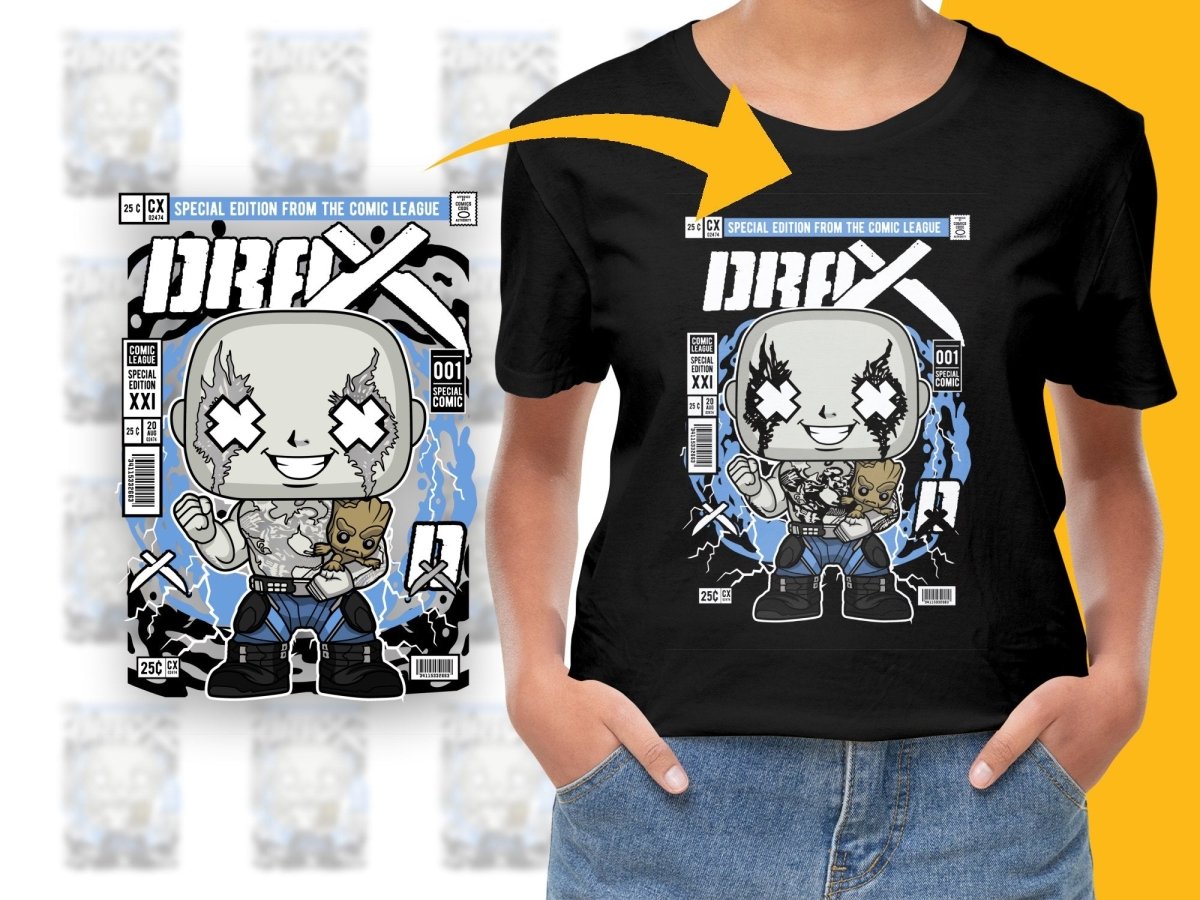 Drax With Groot Popculture PNG File - Teepew