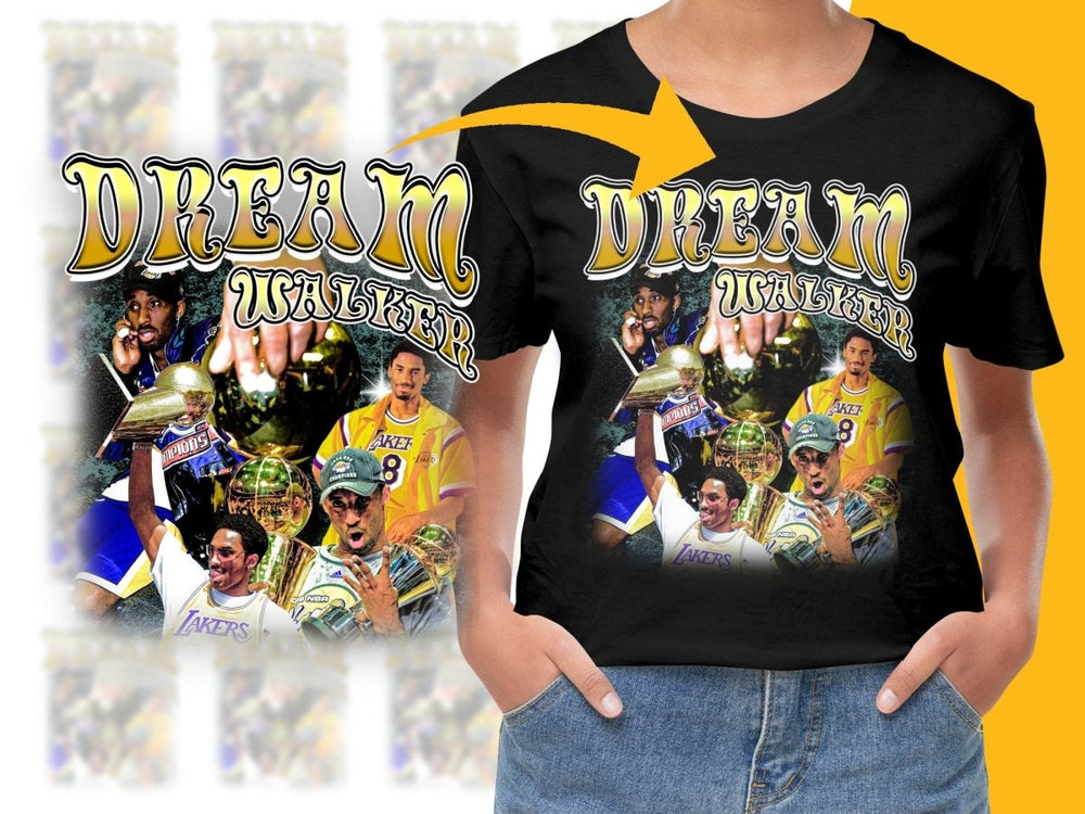 Dream Walker Kobe Bryant Los Angeles Lakers Champion Bootleg Graphic PNG File - Teepew