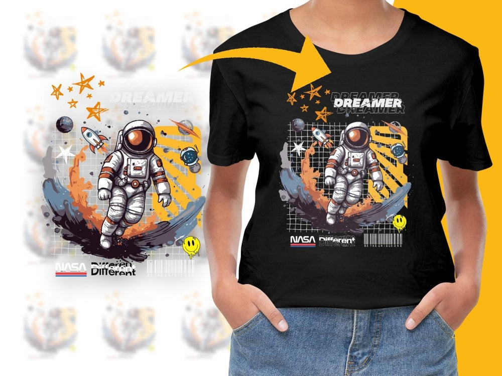 Dreamer Astronaut Space Adventure Kids PNG File - Teepew