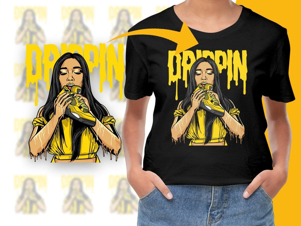 Drippin Graphic PNG File Featuring Yellow Design Art - Teepew