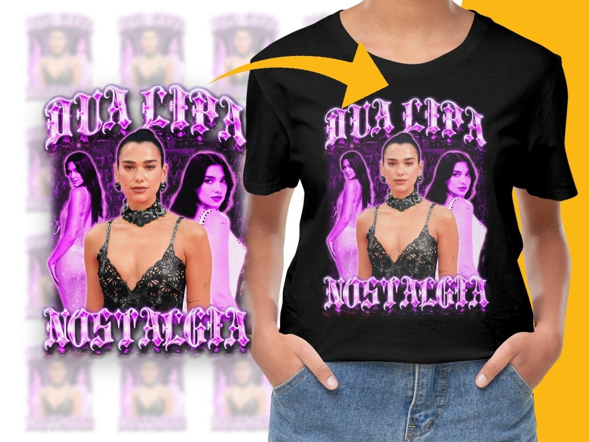 Dua Lipa Nostalgia Bootleg Graphic PNG File - Teepew