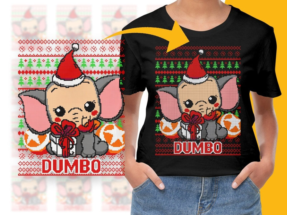 Dumbo Character Christmas Graphic Design PNG File - Teepew