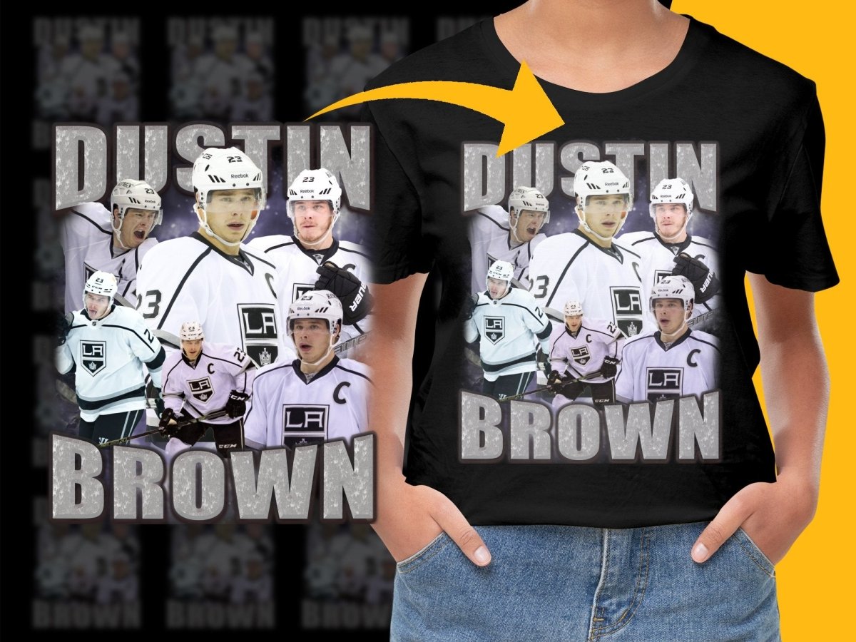 Dustin Brown Los Angeles Kings Captain PNG File - Teepew
