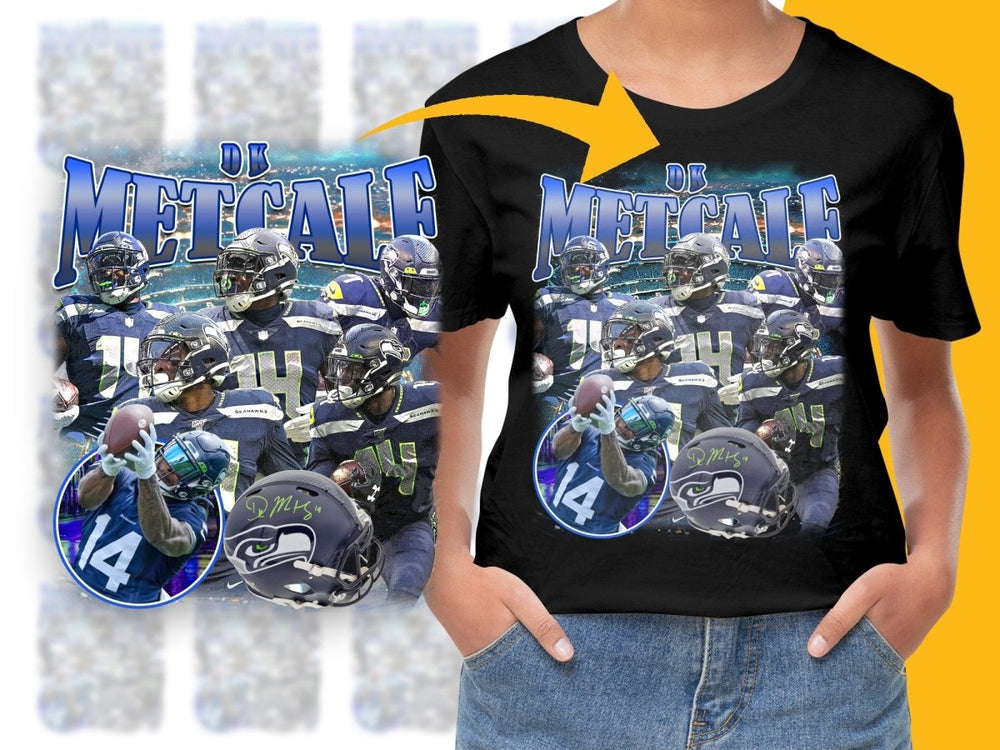 Dynamic DK Metcalf Football Highlight Bootleg PNG File - Teepew