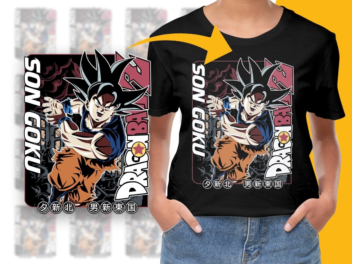Dynamic Dragon Ball Z Son Goku Graphic PNG File - Teepew