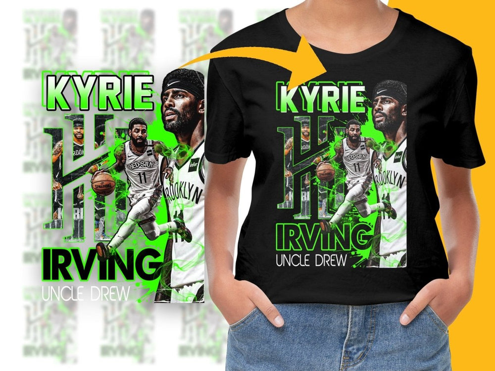 Dynamic Kyrie Irving Brooklyn Nets Basketball Player Bootleg PNG File - Teepew