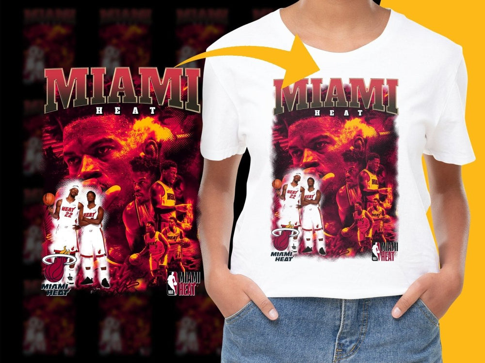 Dynamic Miami Heat Basketball Collage PNG File - Teepew