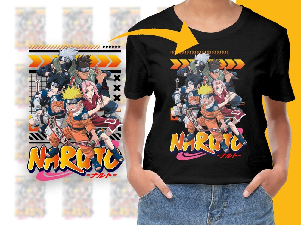 Dynamic Naruto Anime Group Graphic Design PNG File - Teepew