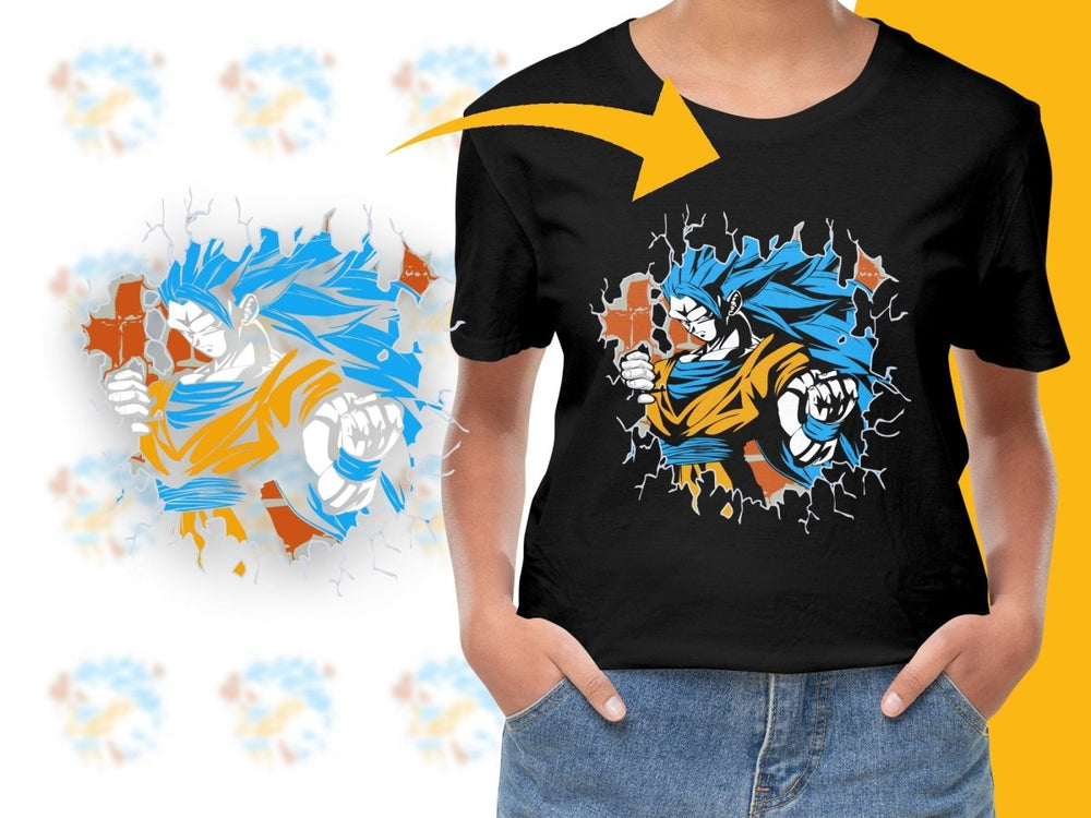 Dynamic Naruto Breaking Wall Design PNG File - Teepew