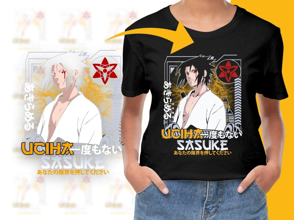 Dynamic Sasuke Anime Art Exclusive Graphic PNG File - Teepew