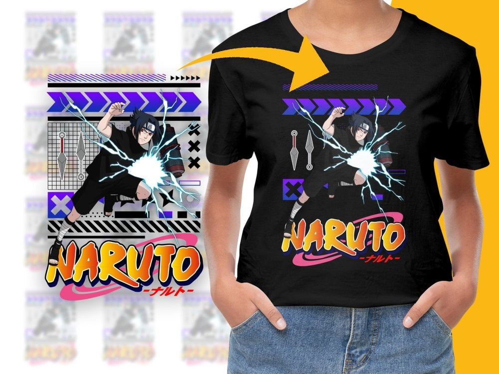 Dynamic Sasuke Uchiha Graphic Anime PNG File - Teepew