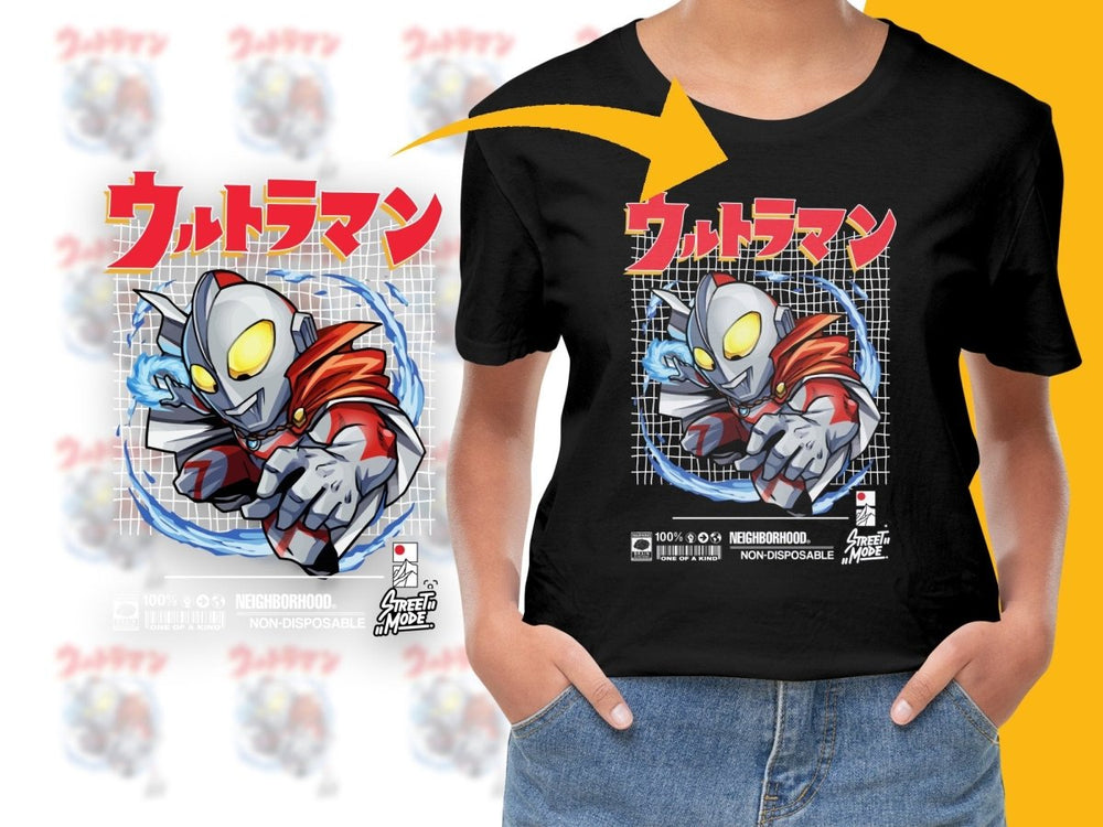 Dynamic Ultraman Art on Street Mode PNG File - Teepew