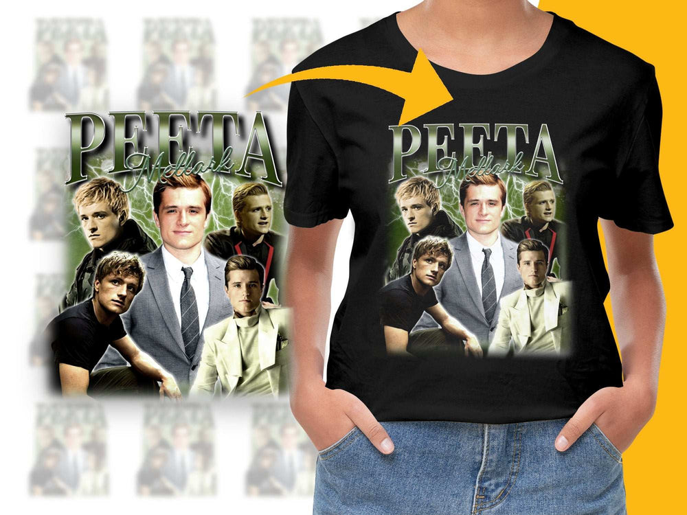 Peeta Hunger Games Inspired Graphic T-Shirt, Movie Fan Gift, Collectible Apparel, Casual Wear, Unisex Tee