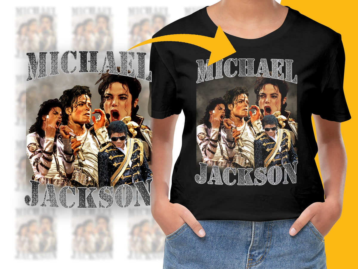 Michael Jackson Vintage T-Shirt, 90s Pop Icon Graphic Tee, Unisex Music Legend Top, Concert Merchandise, Music Lover Gift, Collector's Item
