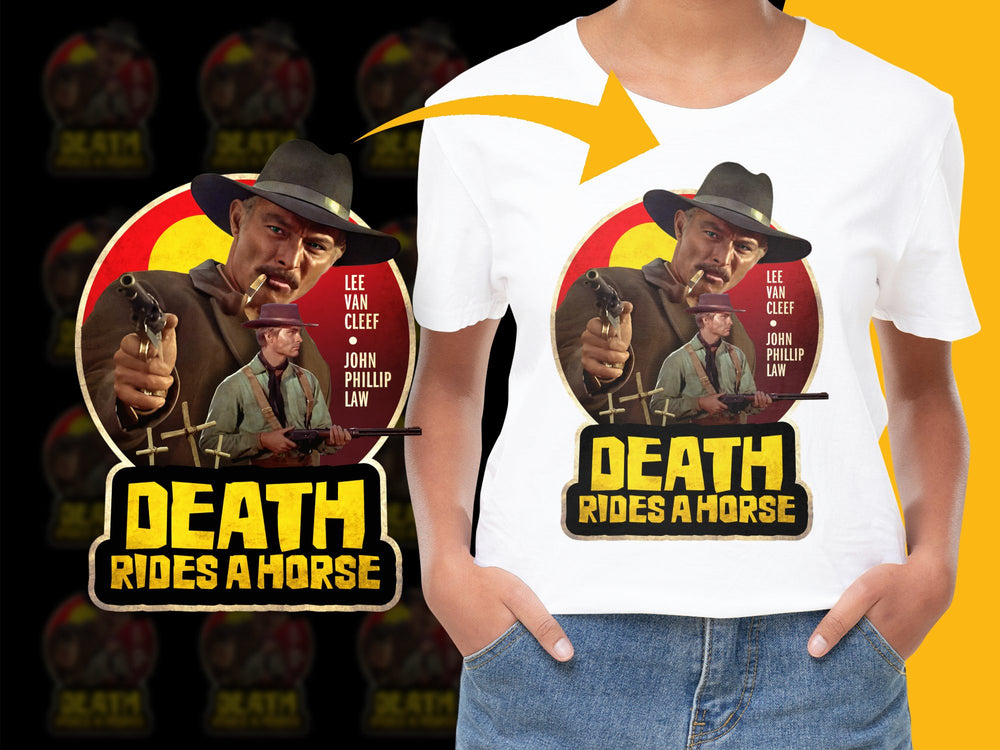 Vintage Death Rides a Horse T-Shirt Lee Van Cleef, John Phillip Law Movie Tee