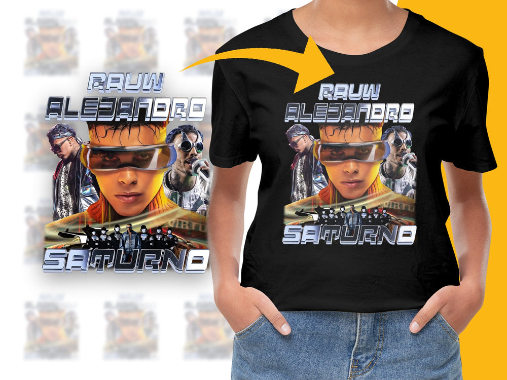 Trendy Graphic T-Shirt with Cyberpunk Theme, Raw Alessandro Sapiuno Design, Stylish Urban Wear