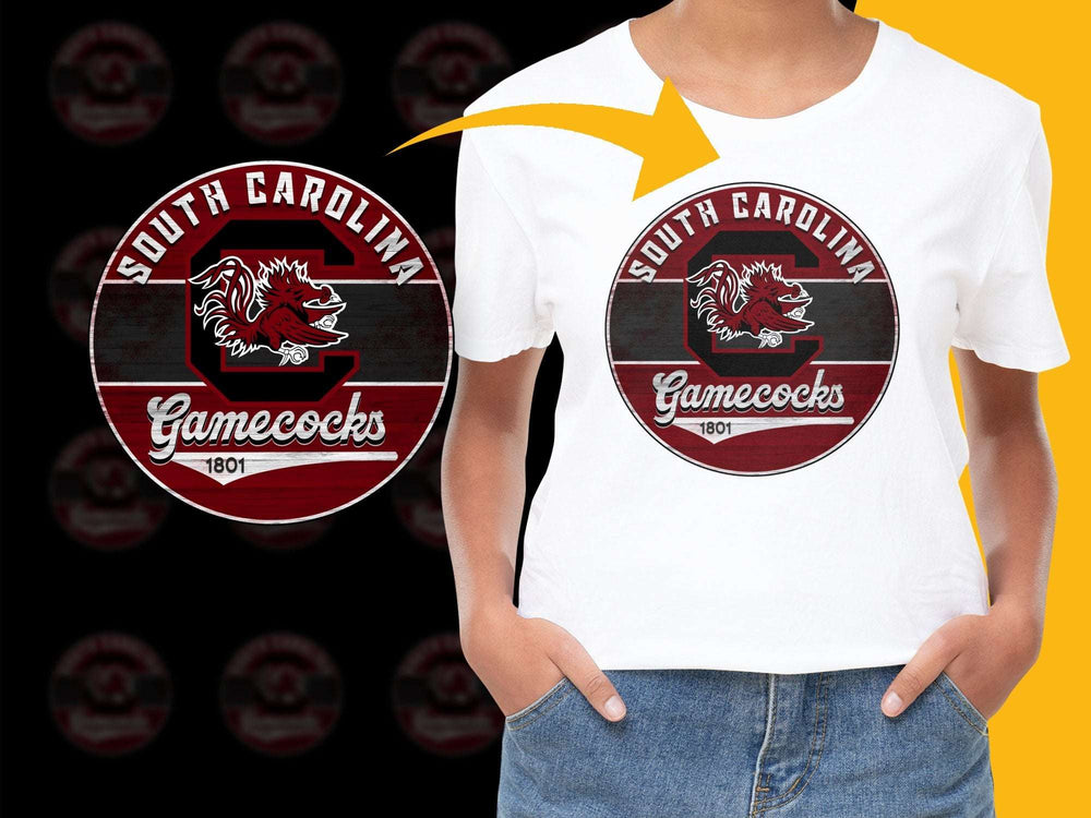 South Carolina Gamecocks T-Shirt, College Sports Team Apparel, Unisex White Tee