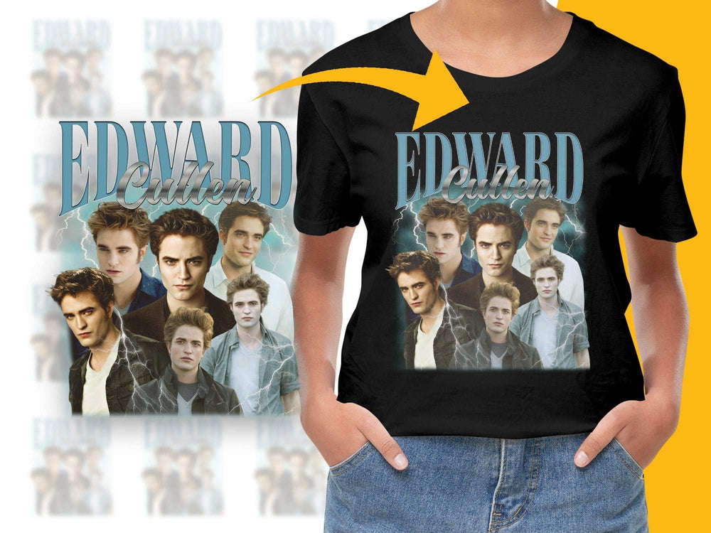Edward Cullen Twilight Saga Graphic T-Shirt, Unisex Fan Merchandise, Movie Inspired Tee