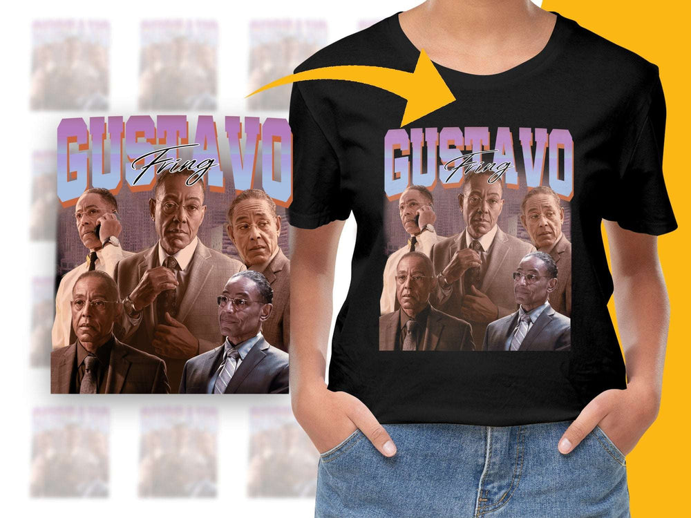 Gustavo Fring Breaking Bad Inspired Graphic T-Shirt, TV Show Fan Apparel, Unique Character Tee, Gift Idea