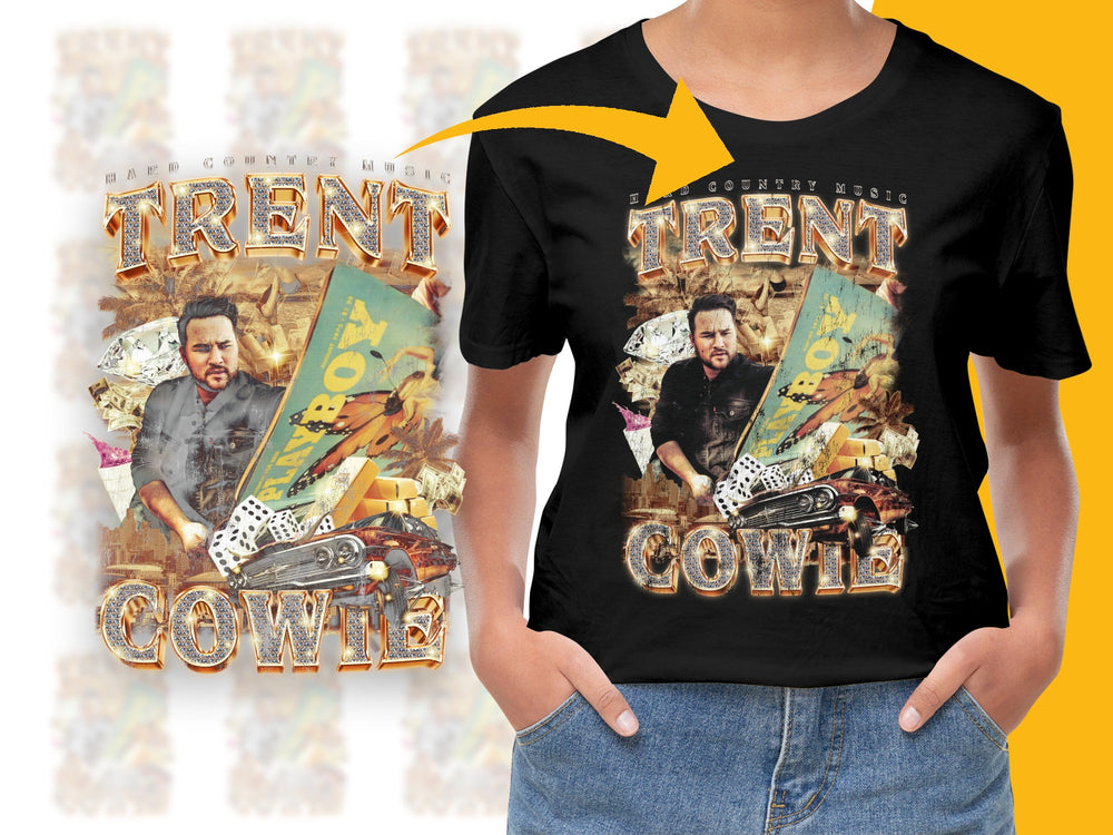 Trent Cowie Inspired Graphic T-Shirt, Vintage Film Collage, Retro Movie Art Tee, Unique Actor Print Shirt