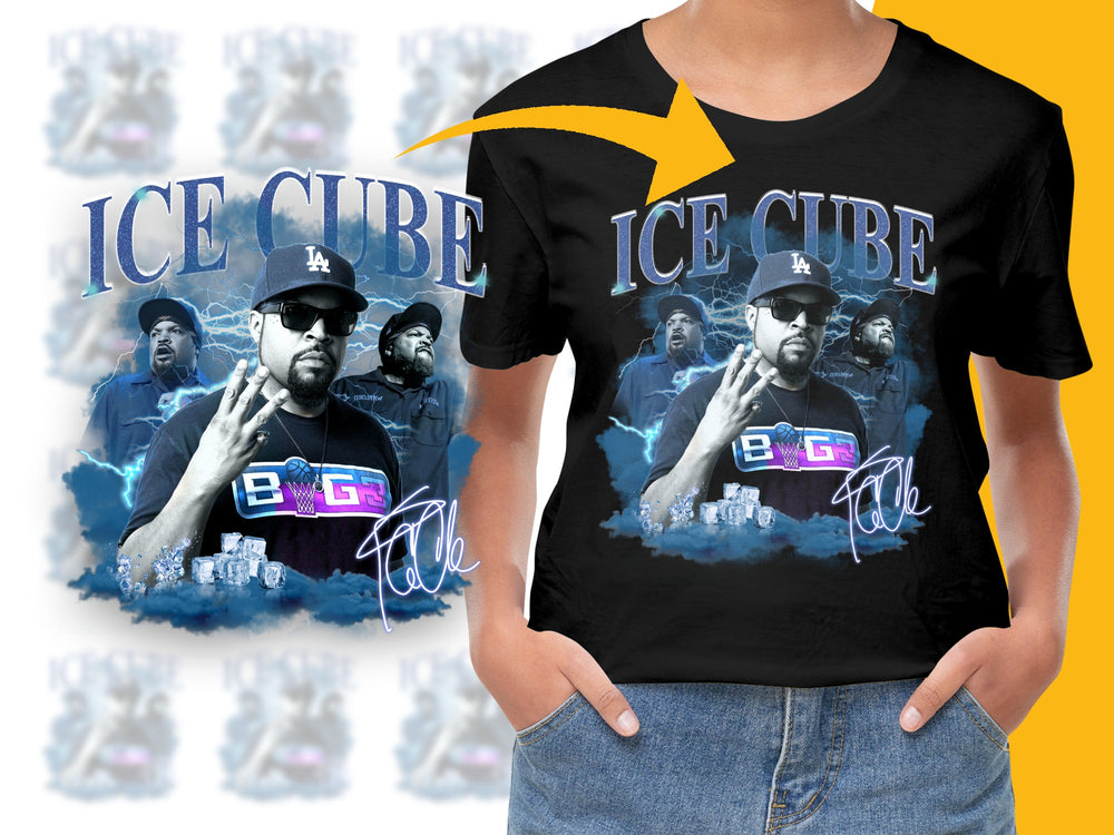 Ice Cube Graphic T-Shirt, Vintage Hip Hop Tee, 90s Rap Music Fan Apparel, Urban Streetwear Style Top