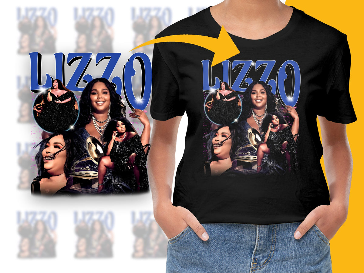 Lizzo Graphic T-Shirt, Pop Artist Music Tee, Fan Gift, Concert Outfit, Trendy Black Unisex Top