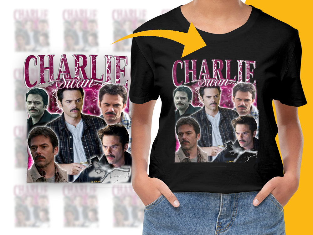Charlie Swan Twilight Graphic T-Shirt, Movie Fan Tee, Men's Women's Unisex Apparel