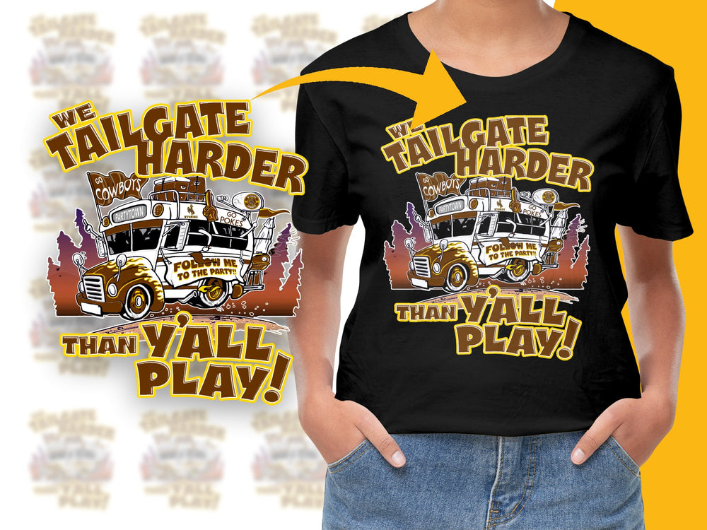 Vintage Tailgate Party T-Shirt, Retro Cowboy Football Graphic Tee, Game Day Apparel