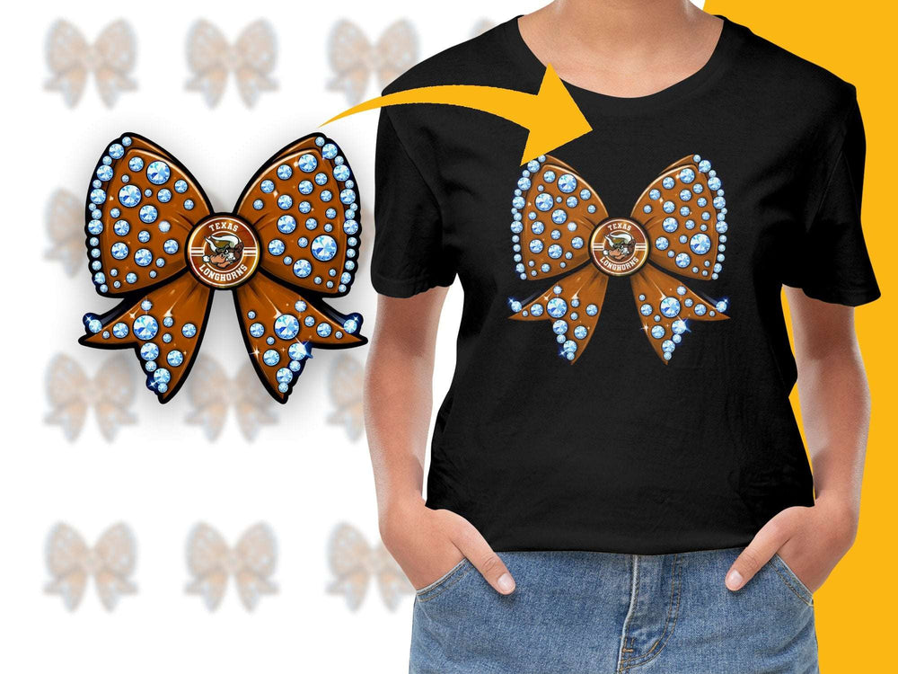 Women's Black T-Shirt with Unique Butterfly Design, Sparkling Crystals, Casual Wear
