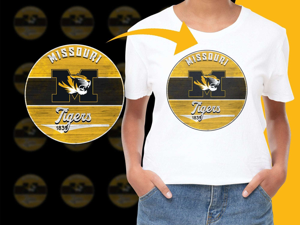 Missouri Tigers T-Shirt 1839 Graphic, College Sports Fan Apparel, Unisex Cotton Tee