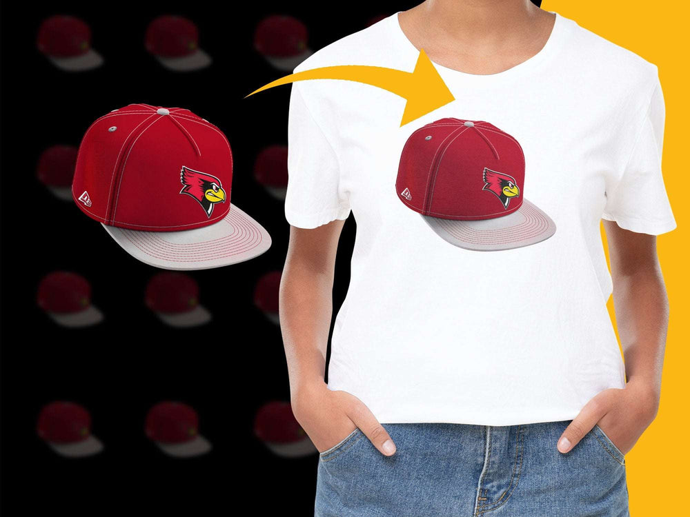 Arizona Cardinals Logo Red Cap and Matching T-Shirt Set, Unisex Casual Sportswear