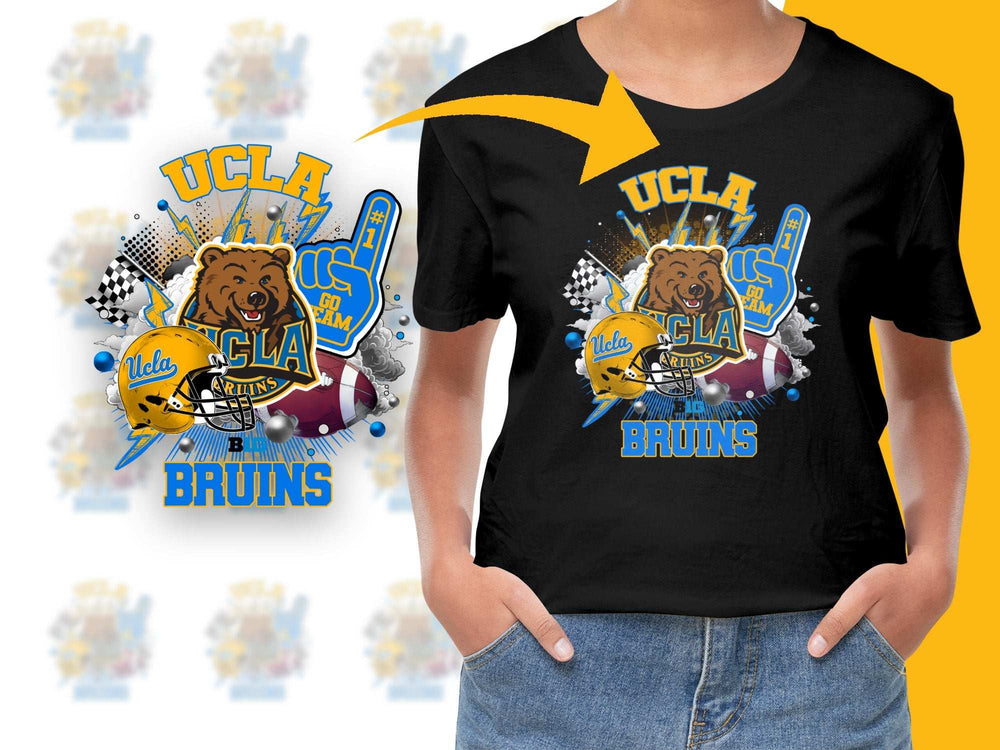 UCLA Bruins Graphic T-Shirt, College Sports Team Apparel, Vintage Style Fan Gear, Trendy Unisex Tee