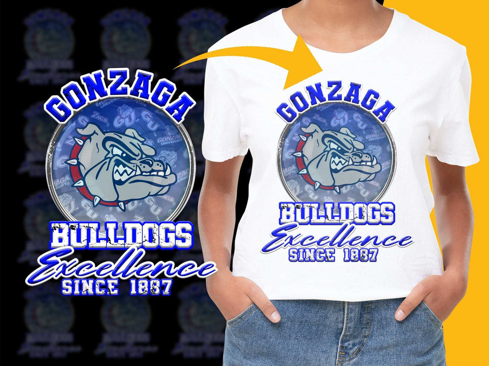 Gonzaga Bulldogs Excellence T-Shirt, College Sports Apparel, Unisex Graphic Tee Since 1837